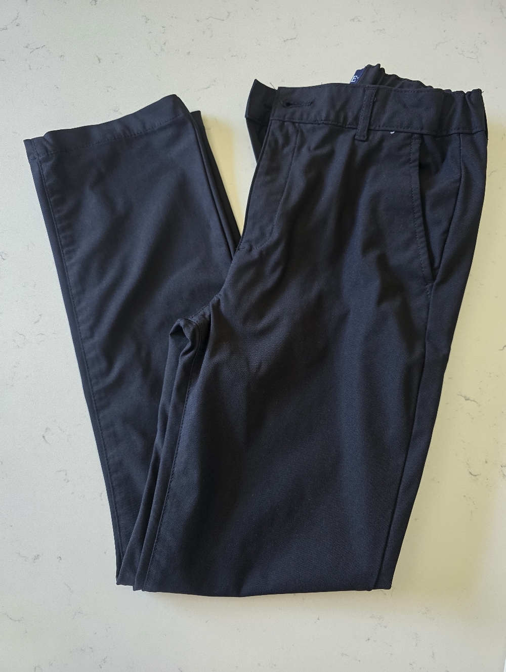 Boys Uniform Quick Dry Skinny Premium Chino Pants - black